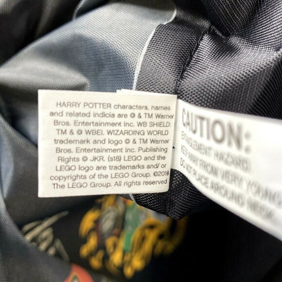 LEGO Harry Potter Crest Drawstring Backpack Cinch Sack Book Bag Gryffindor NEW - Picture 5 of 5